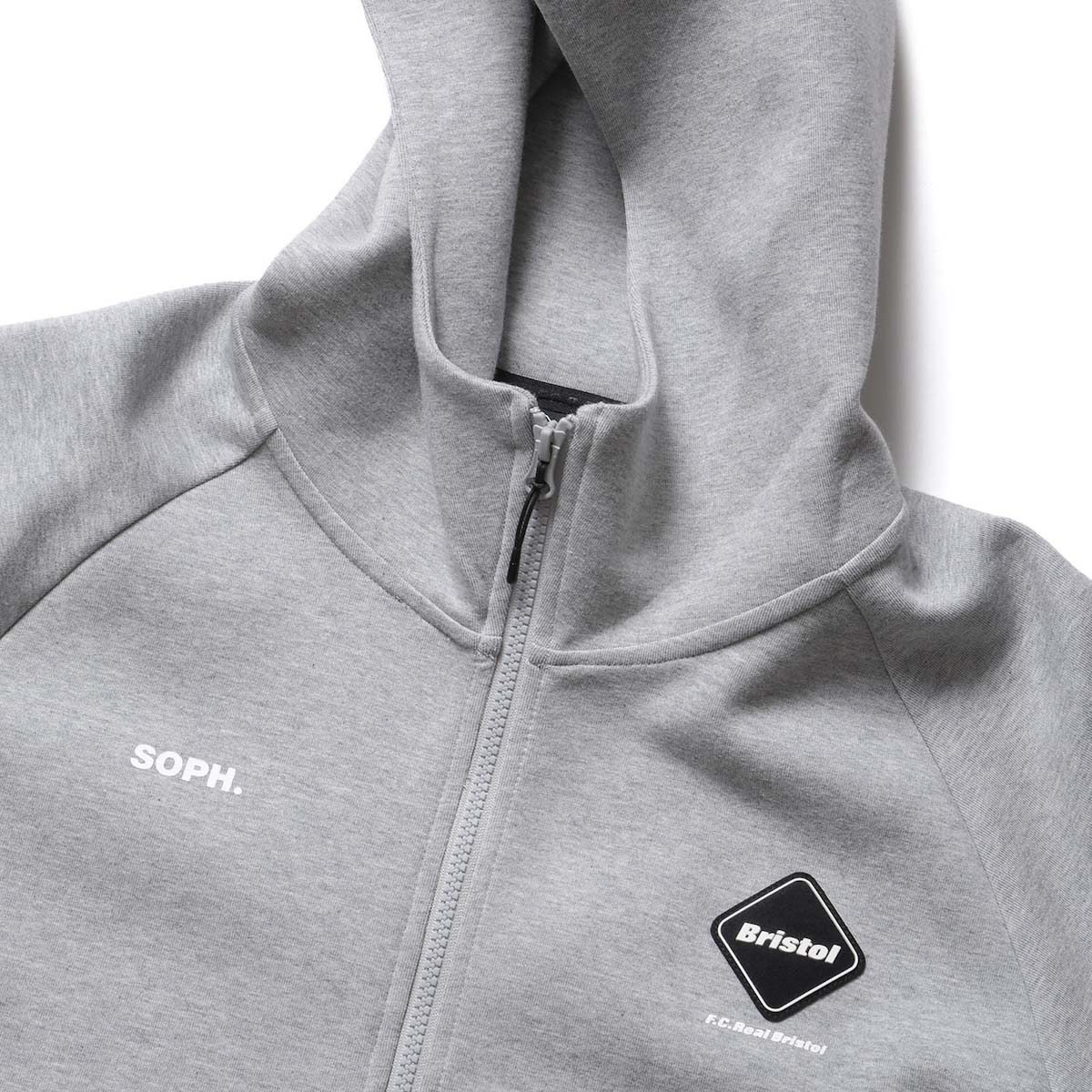 F.C.Real Bristol / TECH SWEAT VENTILATION HOODIE (Gray) ネック
